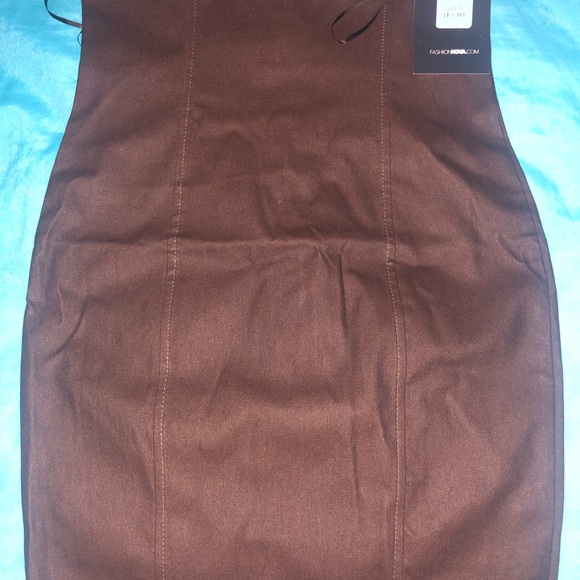 Brown Pencil Skirt - Picture 2 of 3